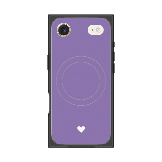 Premium Square Case with MagSafe［ Original - Favorite Color Heart - Purple ］
