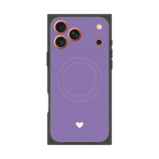 Premium Square Case with MagSafe［ Original - Favorite Color Heart - Purple ］