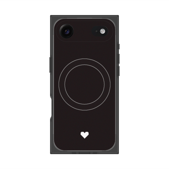 Premium Square Case with MagSafe［ Original - Favorite Color Heart - Black ］