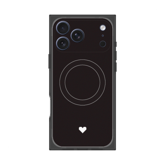 Premium Square Case with MagSafe［ Original - Favorite Color Heart - Black ］