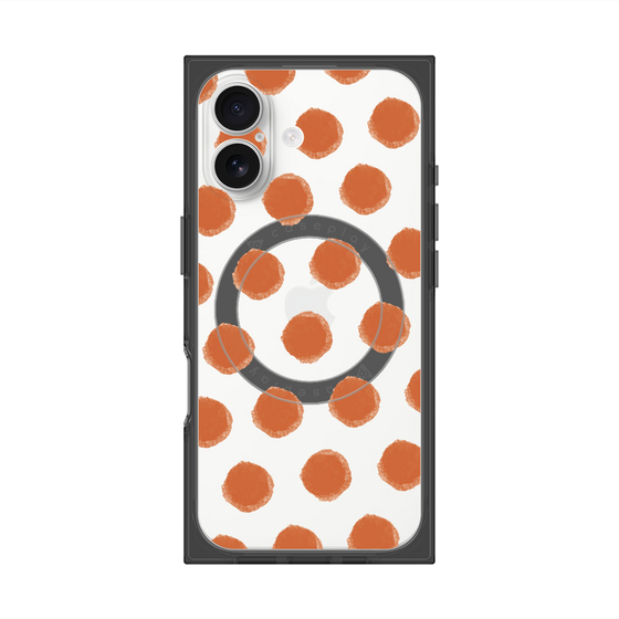 Premium Square Case with MagSafe［ Original - Favorite Color Polka Dots - Red ］