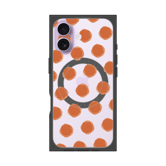 Premium Square Case with MagSafe［ Original - Favorite Color Polka Dots - Red ］