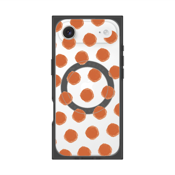 Premium Square Case with MagSafe［ Original - Favorite Color Polka Dots - Red ］