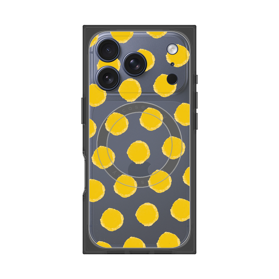 Premium Square Case with MagSafe［ Original - Favorite Color Polka Dots - Yellow ］