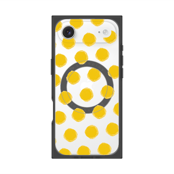 Premium Square Case with MagSafe［ Original - Favorite Color Polka Dots - Yellow ］