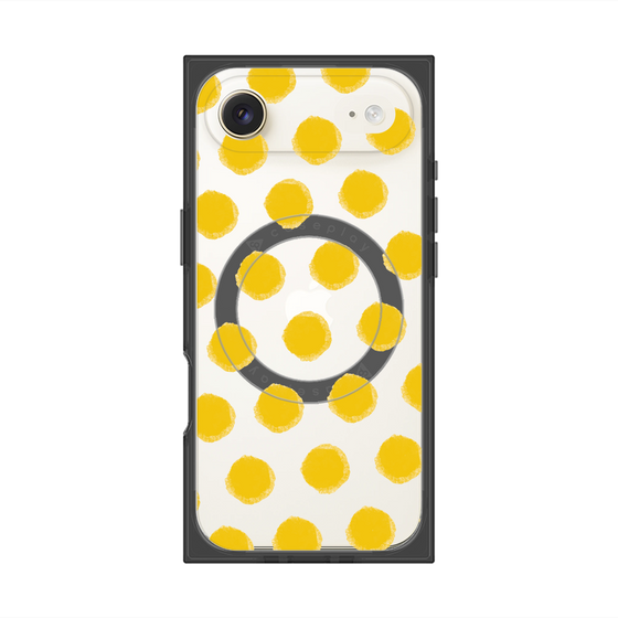 Premium Square Case with MagSafe［ Original - Favorite Color Polka Dots - Yellow ］