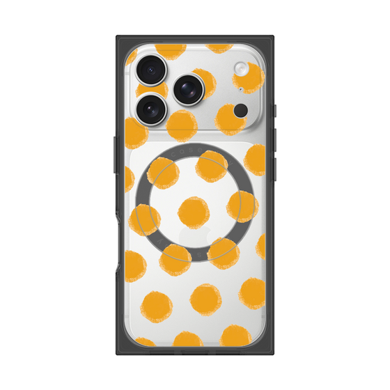 Premium Square Case with MagSafe［ Original - Favorite Color Polka Dots - Orange ］