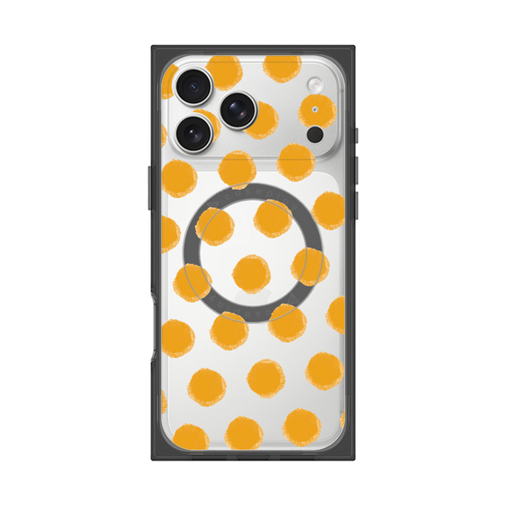 Premium Square Case with MagSafe［ Original - Favorite Color Polka Dots - Orange ］