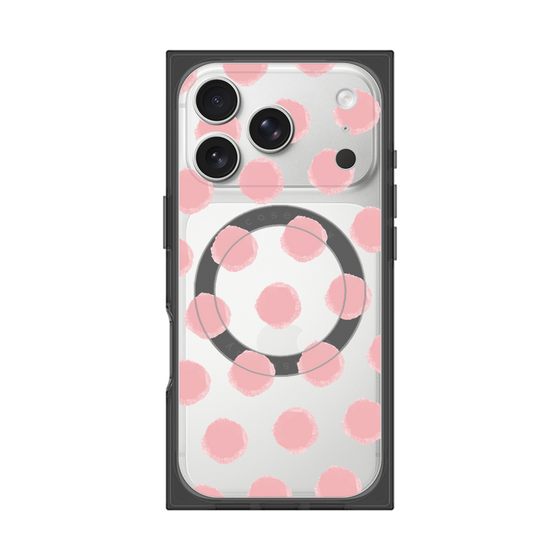 Premium Square Case with MagSafe［ Original - Favorite Color Polka Dots - Pink ］