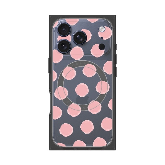 Premium Square Case with MagSafe［ Original - Favorite Color Polka Dots - Pink ］
