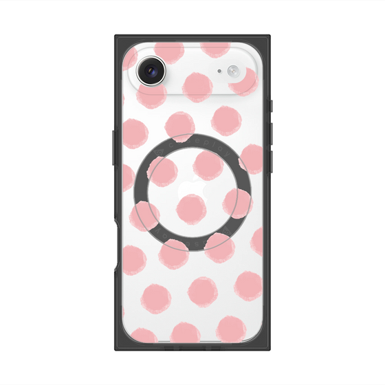 Premium Square Case with MagSafe［ Original - Favorite Color Polka Dots - Pink ］