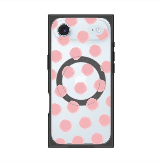 Premium Square Case with MagSafe［ Original - Favorite Color Polka Dots - Pink ］