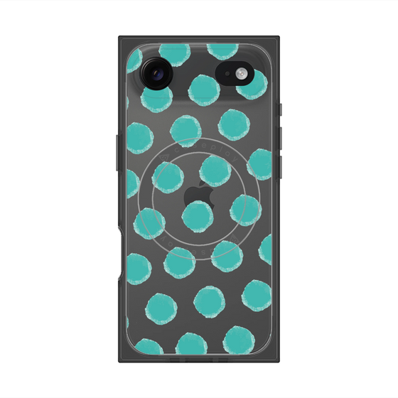 Premium Square Case with MagSafe［ Original - Favorite Color Polka Dots - Green ］