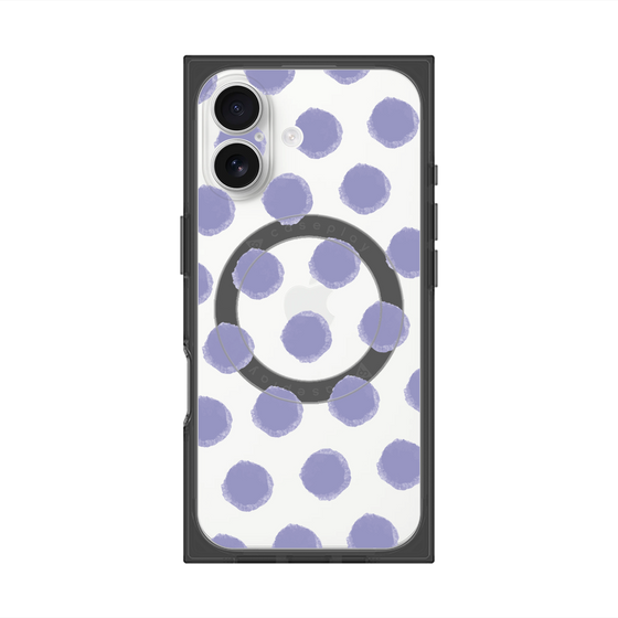 Premium Square Case with MagSafe［ Original - Favorite Color Polka Dots - Purple ］