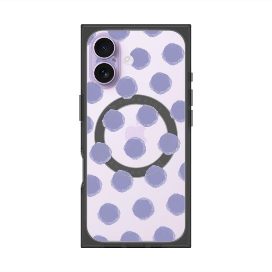 Premium Square Case with MagSafe［ Original - Favorite Color Polka Dots - Purple ］