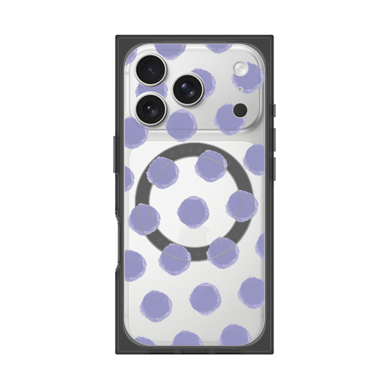 Premium Square Case with MagSafe［ Original - Favorite Color Polka Dots - Purple ］