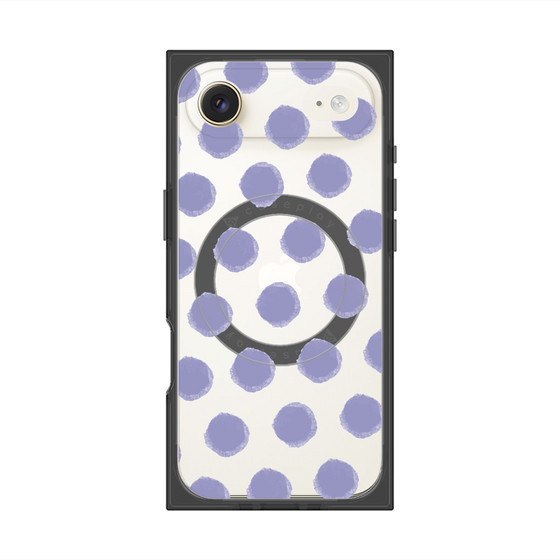 Premium Square Case with MagSafe［ Original - Favorite Color Polka Dots - Purple ］