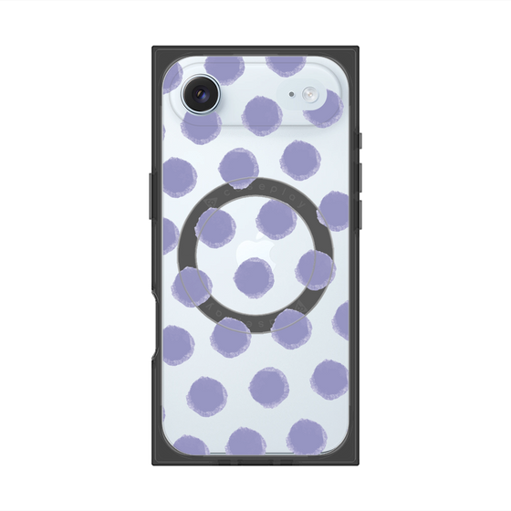 Premium Square Case with MagSafe［ Original - Favorite Color Polka Dots - Purple ］