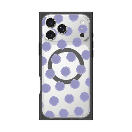 Premium Square Case with MagSafe［ Original - Favorite Color Polka Dots - Purple ］