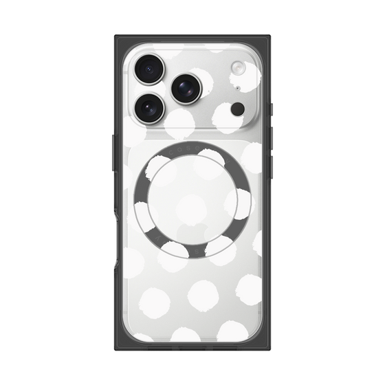 Premium Square Case with MagSafe［ Original - Favorite Color Polka Dots - White ］
