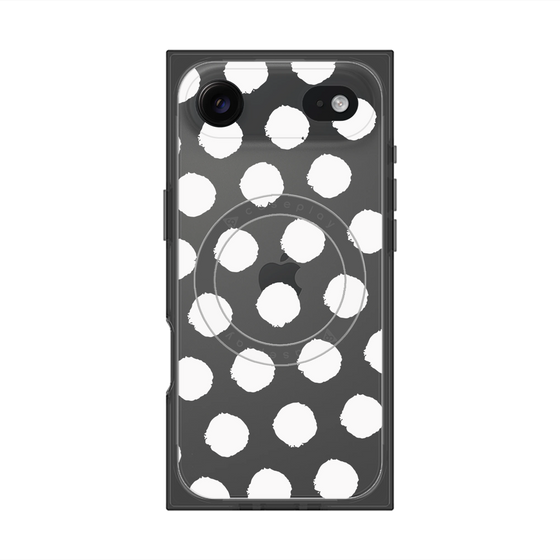 Premium Square Case with MagSafe［ Original - Favorite Color Polka Dots - White ］