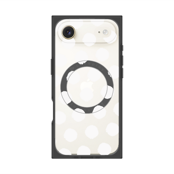 Premium Square Case with MagSafe［ Original - Favorite Color Polka Dots - White ］