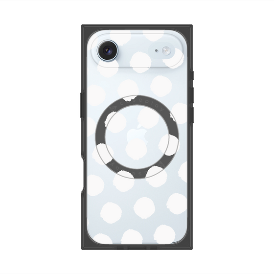 Premium Square Case with MagSafe［ Original - Favorite Color Polka Dots - White ］