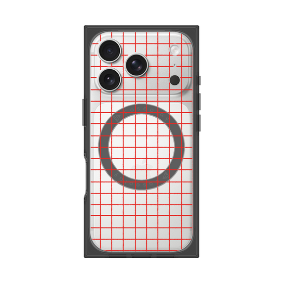 Premium Square Case with MagSafe［ Original - Favorite Color Check - Red ］