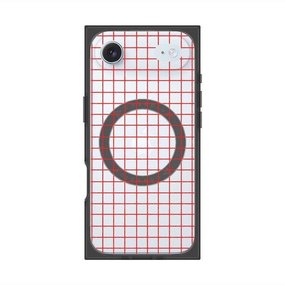 Premium Square Case with MagSafe［ Original - Favorite Color Check - Red ］