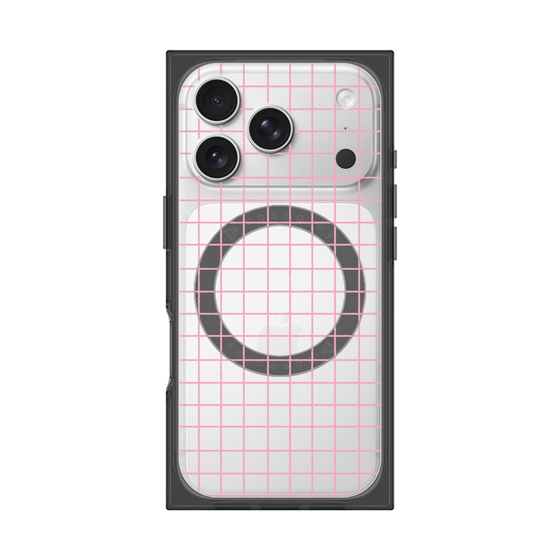 Premium Square Case with MagSafe［ Original - Favorite Color Check - Pink ］