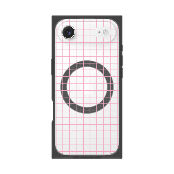 Premium Square Case with MagSafe［ Original - Favorite Color Check - Pink ］