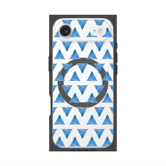 Premium Square Case with MagSafe［ Original - Favorite Color Triangle - Blue ］