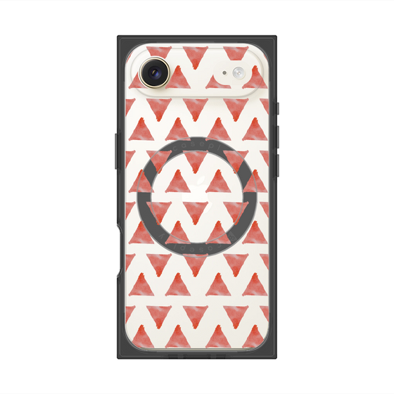 Premium Square Case with MagSafe［ Original - Favorite Color Triangle - Red ］