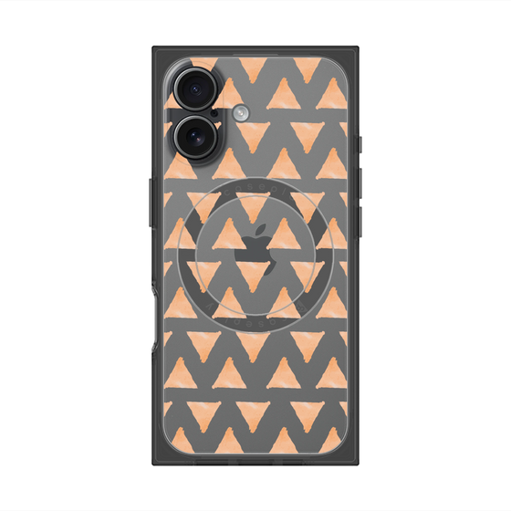 Premium Square Case with MagSafe［ Original - Favorite Color Triangle - Orange ］