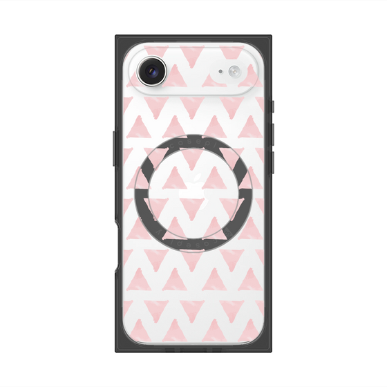 Premium Square Case with MagSafe［ Original - Favorite Color Triangle - Pink ］