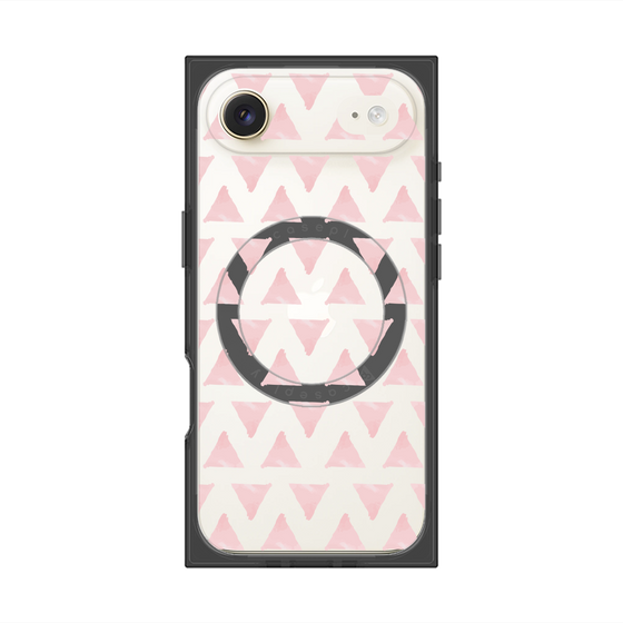 Premium Square Case with MagSafe［ Original - Favorite Color Triangle - Pink ］