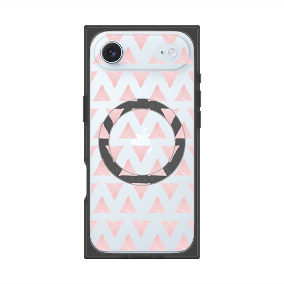 Premium Square Case with MagSafe［ Original - Favorite Color Triangle - Pink ］