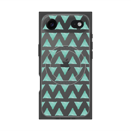 Premium Square Case with MagSafe［ Original - Favorite Color Triangle - Green ］