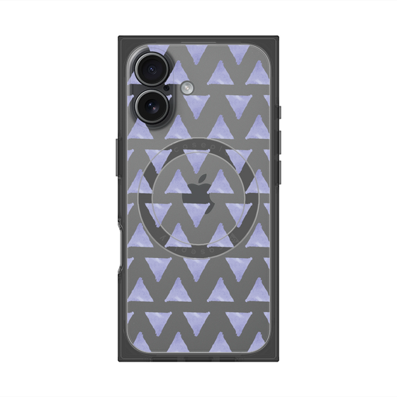 Premium Square Case with MagSafe［ Original - Favorite Color Triangle - Purple ］