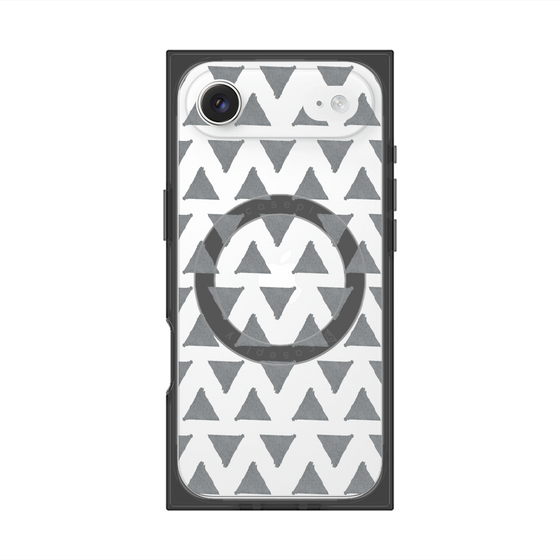 Premium Square Case with MagSafe［ Original - Favorite Color Triangle - Black ］