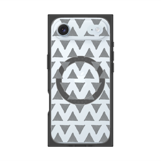 Premium Square Case with MagSafe［ Original - Favorite Color Triangle - Black ］