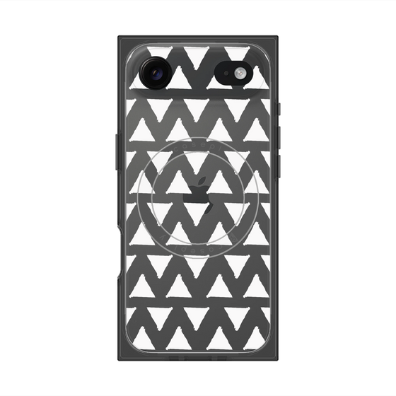 Premium Square Case with MagSafe［ Original - Favorite Color Triangle - White ］