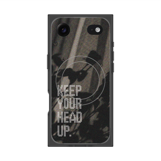 Premium Square Case with MagSafe［ Original - Dot Overlay - KEEP YOUR HEAD UP/B ］