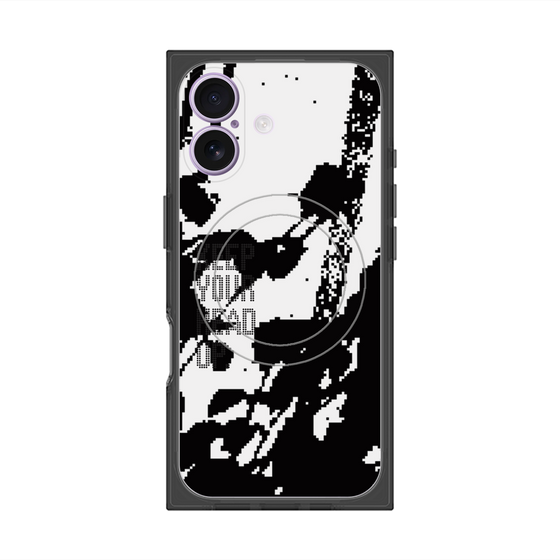 Premium Square Case with MagSafe［ Original - Dot Overlay - KEEP YOUR HEAD UP/C ］