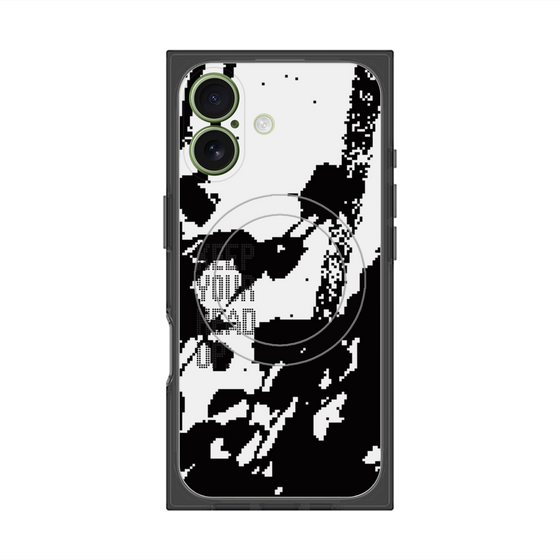 Premium Square Case with MagSafe［ Original - Dot Overlay - KEEP YOUR HEAD UP/C ］