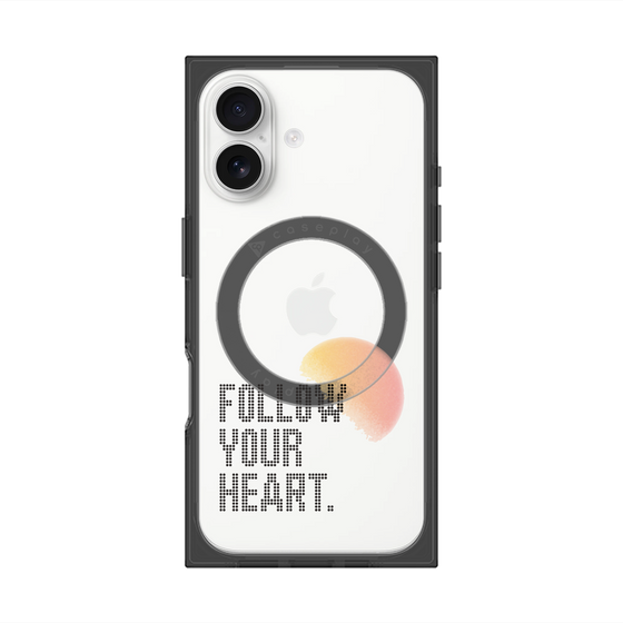 Premium Square Case with MagSafe［ Original - Dot Overlay - FOLLOW YOUR HEART/A ］