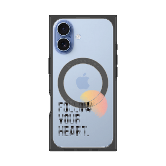 Premium Square Case with MagSafe［ Original - Dot Overlay - FOLLOW YOUR HEART/A ］