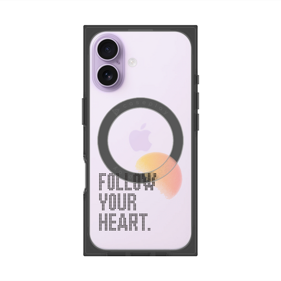 Premium Square Case with MagSafe［ Original - Dot Overlay - FOLLOW YOUR HEART/A ］