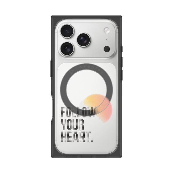 Premium Square Case with MagSafe［ Original - Dot Overlay - FOLLOW YOUR HEART/A ］