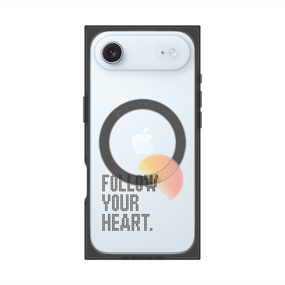 Premium Square Case with MagSafe［ Original - Dot Overlay - FOLLOW YOUR HEART/A ］